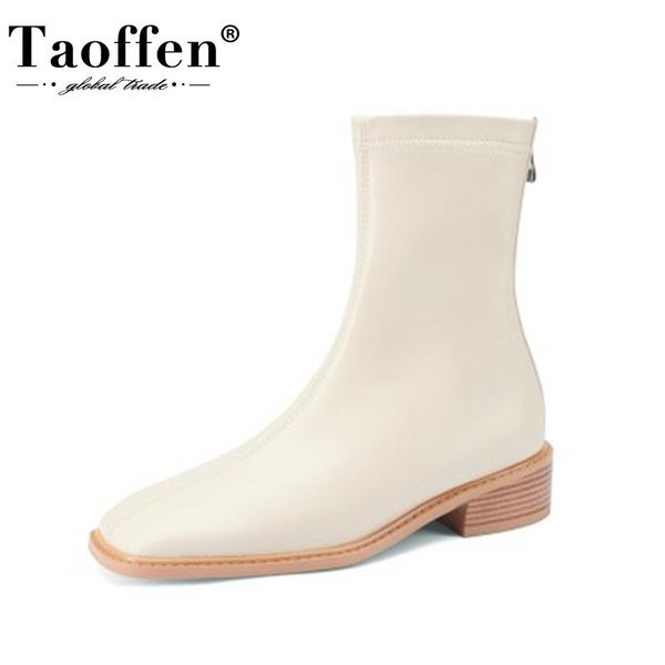 boots taoffen size 31-43 women real leather ankel zipper square toe solid color winter stretch ladies footwear, Black
boots taoffen size 31-43 women real leather ankel zipper square toe solid color winter stretch ladies footwear, Black