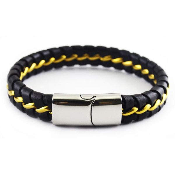 charm bracelets jewelry for women classic hand woven genuine leather with magnet clasp vintage gold color stainless steel bangles, Golden;silver
charm bracelets jewelry for women classic hand woven genuine leather with magnet clasp vintage gold color stainless steel bangles, Golden;silver