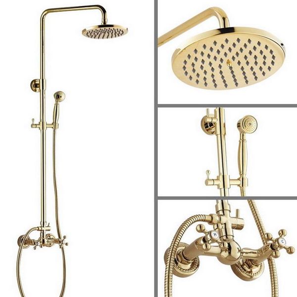 shower faucets gold brass bathroom mixer tap faucet set rain head round wall mounted agf324 sets
shower faucets gold brass bathroom mixer tap faucet set rain head round wall mounted agf324 sets