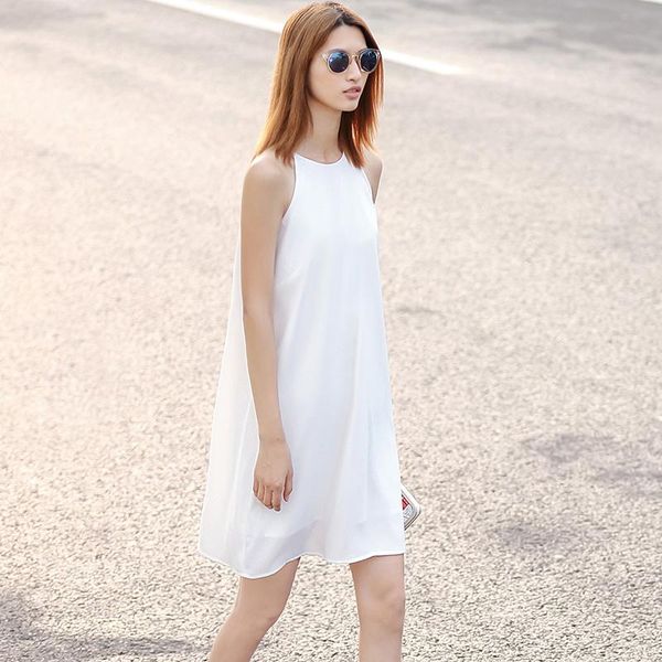 casual dresses women summer fashion spaghetti strap simple loose chiffon dress ladies customize plus size vestidos, Black;gray
casual dresses women summer fashion spaghetti strap simple loose chiffon dress ladies customize plus size vestidos, Black;gray