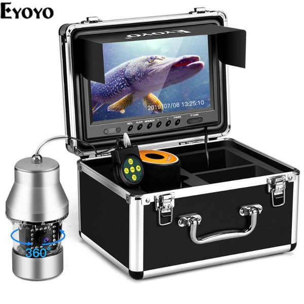 fish finder eyoyo ef360 underwater fishing camera video 8gb dvr 9" 1000tvl 360° horizontal panning 18 infrared ir lights
fish finder eyoyo ef360 underwater fishing camera video 8gb dvr 9" 1000tvl 360° horizontal panning 18 infrared ir lights