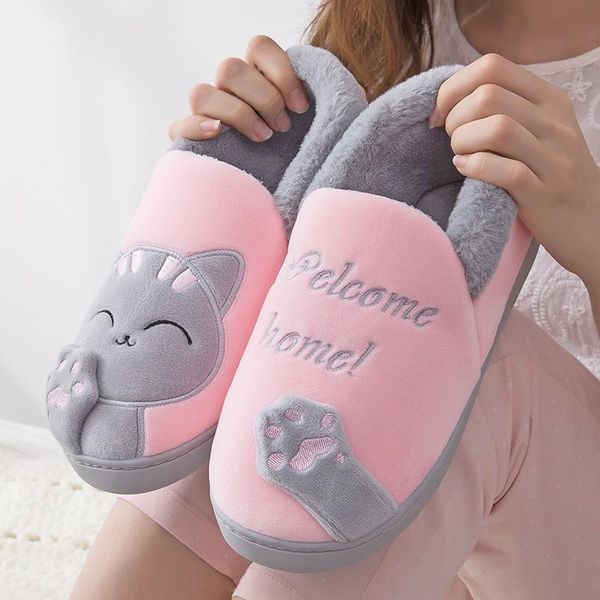 slippers slipper female winter home cute couple indoor cat flat slides designer animal soft mules slip on t064, Black
slippers slipper female winter home cute couple indoor cat flat slides designer animal soft mules slip on t064, Black