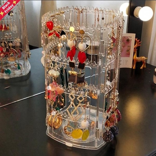 tiers earring and jewelry organizer 360-degree rotating display rack storage necklace chain boxes & bins
tiers earring and jewelry organizer 360-degree rotating display rack storage necklace chain boxes & bins