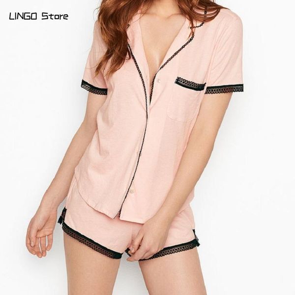 women's cotton short-sleeved shorts pajamas suit comfortable, soft, breathable, stylish, sexy, thin home service sleepwear, Black;red
women's cotton short-sleeved shorts pajamas suit comfortable, soft, breathable, stylish, sexy, thin home service sleepwear, Black;red
