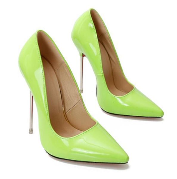 dress shoes 13 cm stiletto thin heels pumps woman pointed toe solid patent leather high female slip-on t-stage runway, Black
dress shoes 13 cm stiletto thin heels pumps woman pointed toe solid patent leather high female slip-on t-stage runway, Black