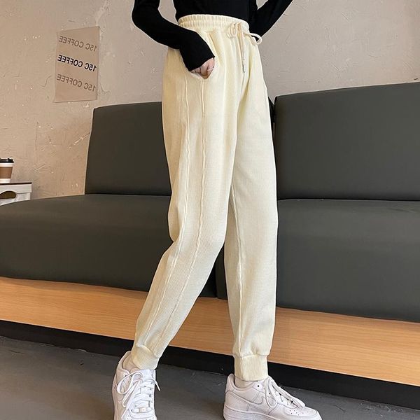 women's pants & capris real s waffle solid color drawstring sweatpants fashion, Black;white
women's pants & capris real s waffle solid color drawstring sweatpants fashion, Black;white
