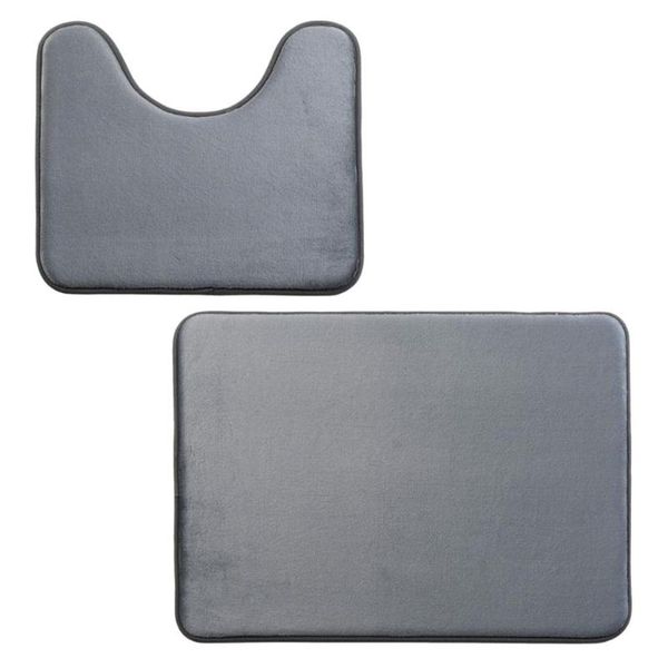 set bathroom water absorbent floor mats toilet feet mat bath