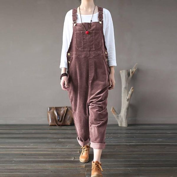 women's jumpsuits & rompers oversize corduroy harem pants vintage overalls 2021 spring button pantalon palazzo female playsuit 5xl, Black;white
women's jumpsuits & rompers oversize corduroy harem pants vintage overalls 2021 spring button pantalon palazzo female playsuit 5xl, Black;white