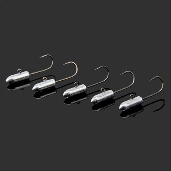 5pcs 0.8g/1.8g lead fishing hook jig heads for fishings carbon steel barbed soft lure jigging fish tackle accessories hooks
5pcs 0.8g/1.8g lead fishing hook jig heads for fishings carbon steel barbed soft lure jigging fish tackle accessories hooks