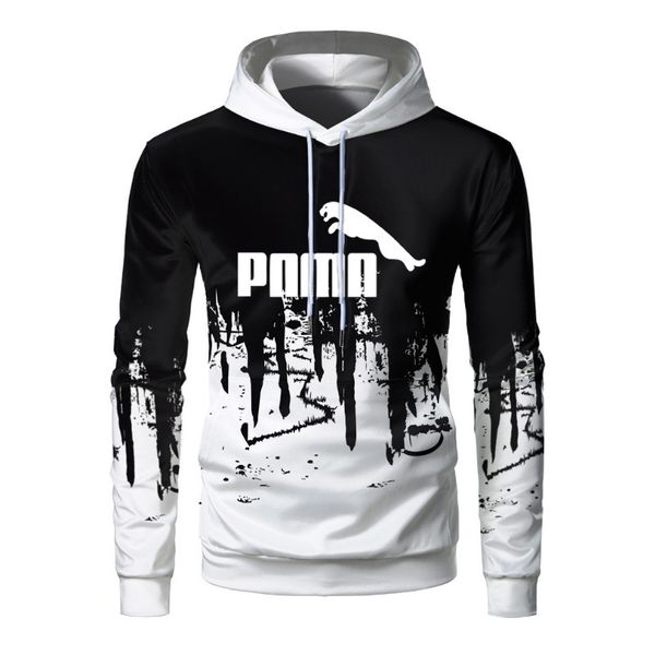 2020 new men's ink splashing casual sweater long sleeve hoodie hooded sweatshirt coat seal leopard, Black
2020 new men's ink splashing casual sweater long sleeve hoodie hooded sweatshirt coat seal leopard, Black
