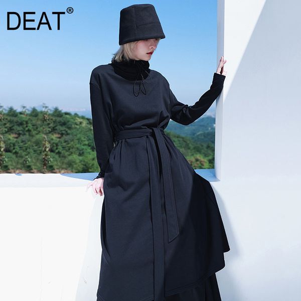 women big size black bandage ruched vintage dress stand neck long sleeve loose fit fashion tide spring autumn gx580 210421, Black;gray
women big size black bandage ruched vintage dress stand neck long sleeve loose fit fashion tide spring autumn gx580 210421, Black;gray