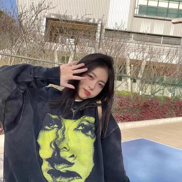 women's hoodies & sweatshirts hip hop hoodie sweatshirt goth print harajuku streetwear oversized pullover 2021 autumn cotton washed, Black
women's hoodies & sweatshirts hip hop hoodie sweatshirt goth print harajuku streetwear oversized pullover 2021 autumn cotton washed, Black