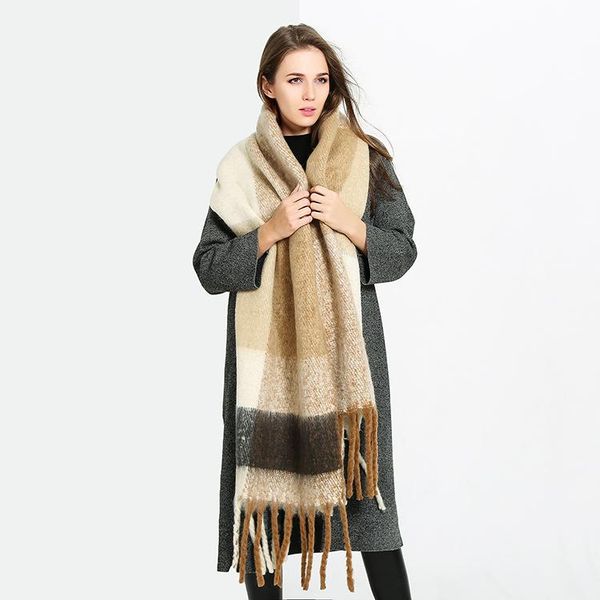 scarves style autumn and winter western contrasting color da liu su scarf striped panel thick warm fashion women's scarv, Blue;gray
scarves style autumn and winter western contrasting color da liu su scarf striped panel thick warm fashion women's scarv, Blue;gray