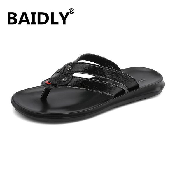 slippers summer men flip flops men's leather fashion beach sandals shoes for, Black
slippers summer men flip flops men's leather fashion beach sandals shoes for, Black