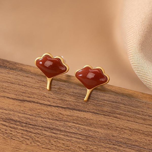 stud original design geometric natural red tourmaline earrings retro light luxury compact exquisite charm women's silver jewelry, Golden;silver
stud original design geometric natural red tourmaline earrings retro light luxury compact exquisite charm women's silver jewelry, Golden;silver