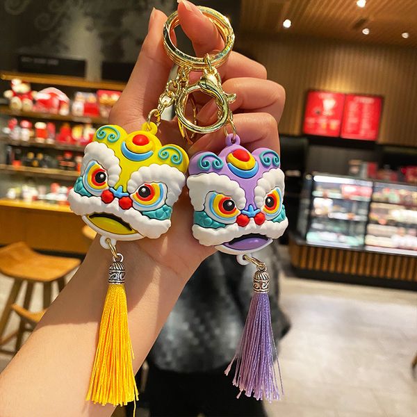 2021 fashion keychain fashion and cool chinese style lion dance keychain creative lion new year gift pendant bag, Silver
2021 fashion keychain fashion and cool chinese style lion dance keychain creative lion new year gift pendant bag, Silver