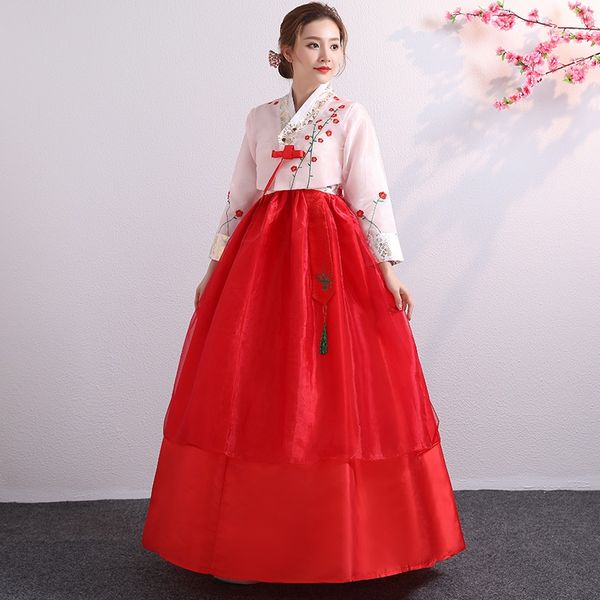 2021 traditional korean hanbok for woman noble elegant court princess dresses female embroidery party stage dance costumes 10738, Red
2021 traditional korean hanbok for woman noble elegant court princess dresses female embroidery party stage dance costumes 10738, Red