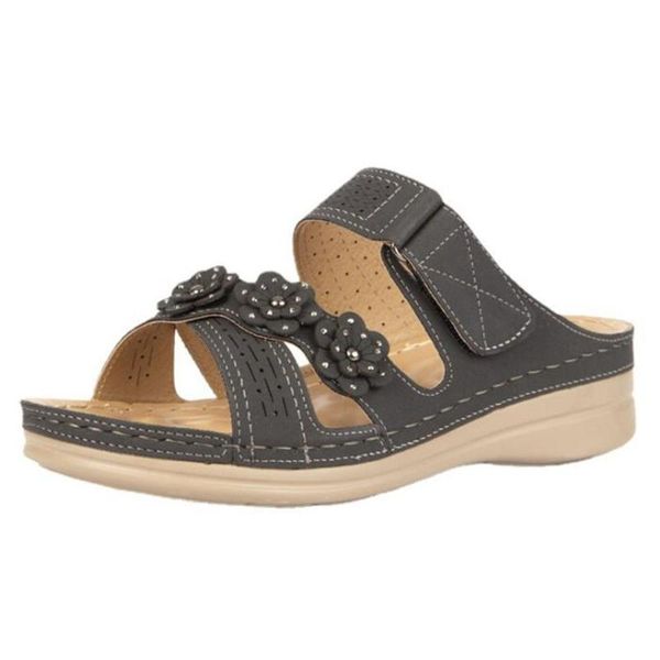 women slippers summer rhinestone flower slides ladies wedges slip on casual shoes platform rome footwear female qq198, Black
women slippers summer rhinestone flower slides ladies wedges slip on casual shoes platform rome footwear female qq198, Black