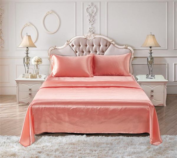 bedding sets 4 pcs set cozy polyester satin summer sheet flat fitted sheets soft with pillowcases king size colorful
bedding sets 4 pcs set cozy polyester satin summer sheet flat fitted sheets soft with pillowcases king size colorful