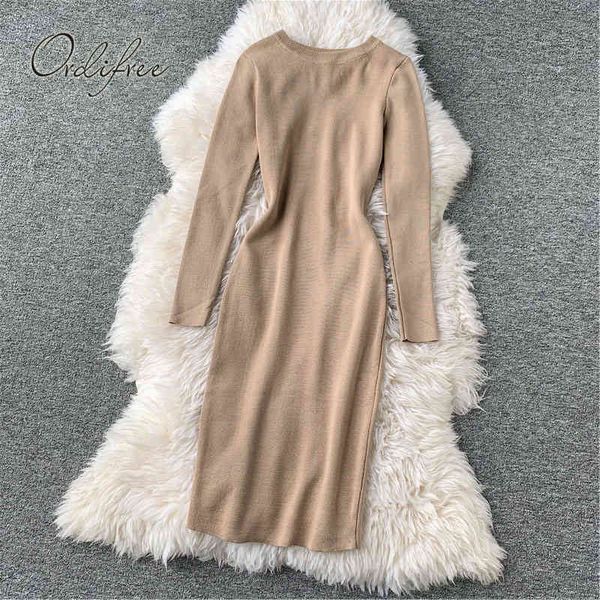spring autumn knitted midi vintage long sleeve solid stretch waist sweater bodycon dress 210415, Black;gray
spring autumn knitted midi vintage long sleeve solid stretch waist sweater bodycon dress 210415, Black;gray