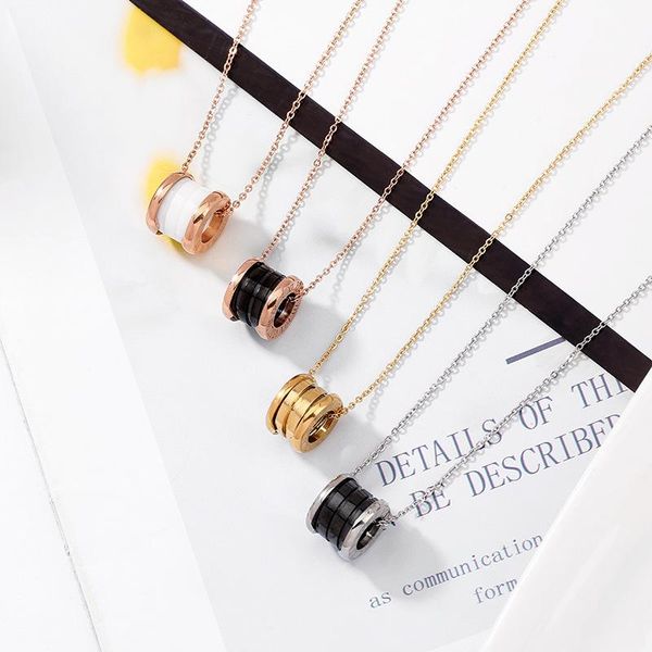 pendant necklaces titanium steel necklace korean fashion small waist spring ceramic jewelry rose gold does not fade, Silver
pendant necklaces titanium steel necklace korean fashion small waist spring ceramic jewelry rose gold does not fade, Silver