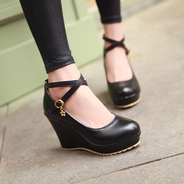 dress shoes us4-11 womens lolita round toe platform cross straps wedge high heel rhinestones decor retro pumps 3colors plus size, Black
dress shoes us4-11 womens lolita round toe platform cross straps wedge high heel rhinestones decor retro pumps 3colors plus size, Black