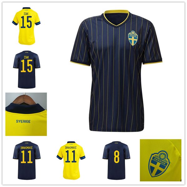 21 22 sweden national team ibrahimovic forsberg men soccer jerseys larsson ekdal isak 2021 2022 fans version home away football shirts short, Black;yellow
21 22 sweden national team ibrahimovic forsberg men soccer jerseys larsson ekdal isak 2021 2022 fans version home away football shirts short, Black;yellow