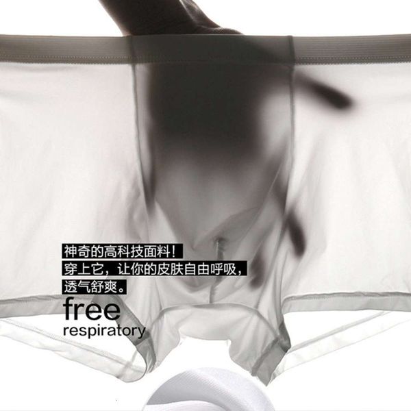 underpants ice silk nylon light and cool boxer pants naked feeling pure color transparent men's underwear, Black;white
underpants ice silk nylon light and cool boxer pants naked feeling pure color transparent men's underwear, Black;white