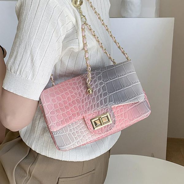 cross body gradient alligator print female shoulder bag summer trend rainbow flap messenger handbag women small quilted chian crossbody
cross body gradient alligator print female shoulder bag summer trend rainbow flap messenger handbag women small quilted chian crossbody