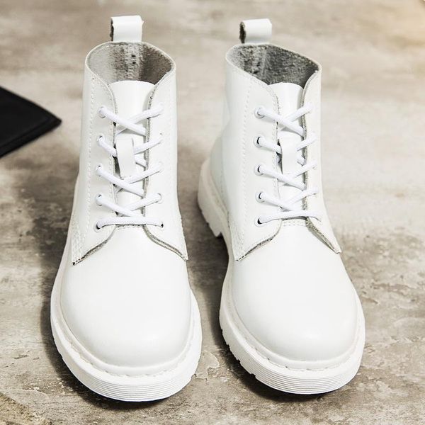 women boots genuine leather white ankle motorcycle female spring autumn winter shoes woman punk botas mujer, Black
women boots genuine leather white ankle motorcycle female spring autumn winter shoes woman punk botas mujer, Black