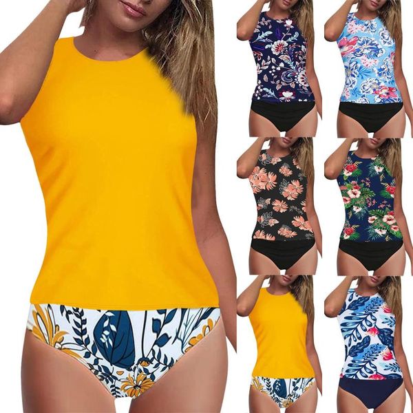 women's tankini high waist neck halter tummy control two piece swimsuit exy bikini set bathing suit bather swimwear, White;black
women's tankini high waist neck halter tummy control two piece swimsuit exy bikini set bathing suit bather swimwear, White;black