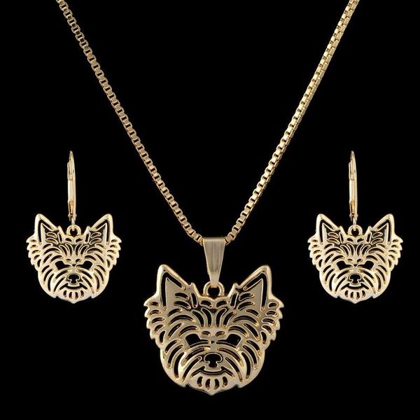 earrings & necklace 2021 fashion lovers' metal pet pendant jewelry set women alloy gold yorkshire terrier drop, Silver
earrings & necklace 2021 fashion lovers' metal pet pendant jewelry set women alloy gold yorkshire terrier drop, Silver