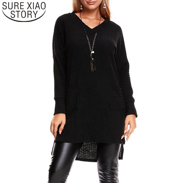 fashion sleeve v-neck women casual soft loose pullovers knitted sweaters long sweater 5441 50 210415, White;black
fashion sleeve v-neck women casual soft loose pullovers knitted sweaters long sweater 5441 50 210415, White;black