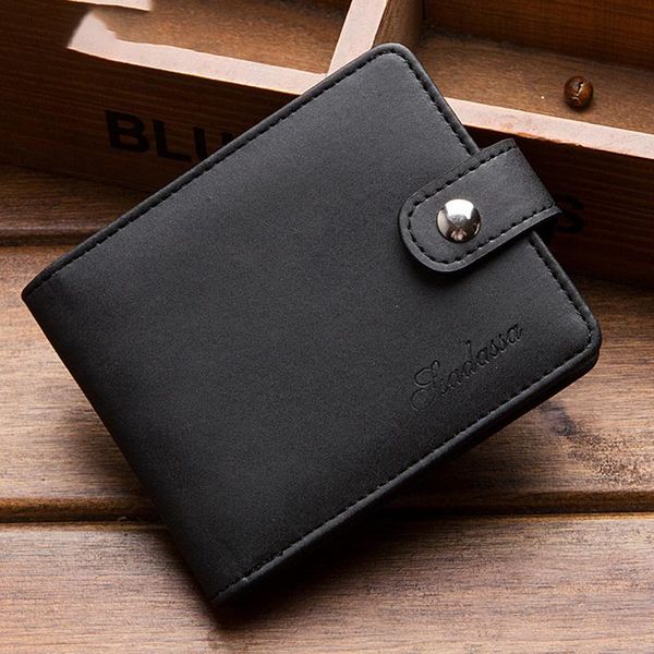 wallets matte leather men's bifold short wallet for men hasp id holder 2 windows billetera clutch business purse, Red;black
wallets matte leather men's bifold short wallet for men hasp id holder 2 windows billetera clutch business purse, Red;black