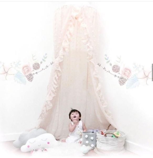 crib netting pure color infant hung dome mosquito net baby lace flocking curtain playhouse tent decoration room aesthetics
crib netting pure color infant hung dome mosquito net baby lace flocking curtain playhouse tent decoration room aesthetics