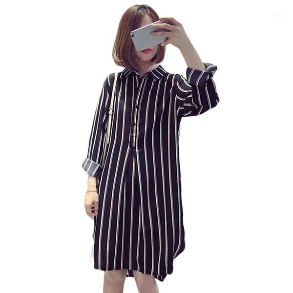 plus size korean long sleeve blouse women 2021 spring fashion striped chiffon shirt casual loose blusa de mujer larga f167 women's blou, White
plus size korean long sleeve blouse women 2021 spring fashion striped chiffon shirt casual loose blusa de mujer larga f167 women's blou, White