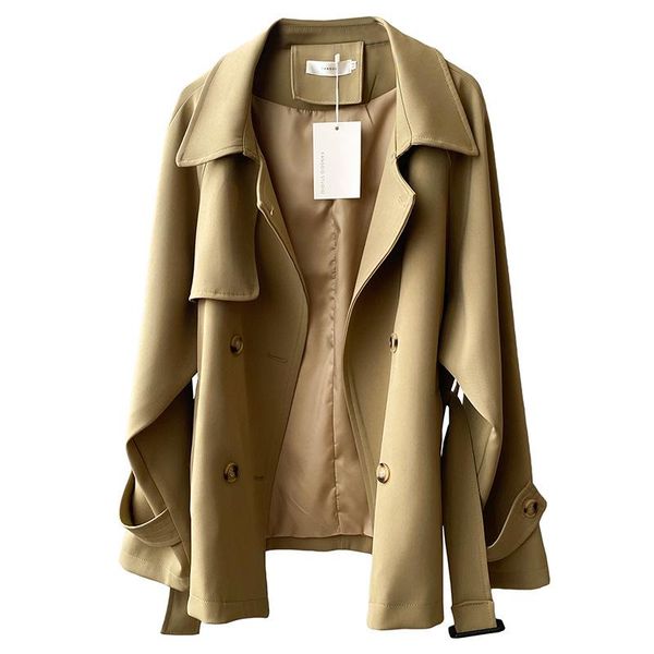 women's trench coats nice spring and autumn women windbreaker jacket casual double-breasted coat female wild drop ns2553, Tan;black
women's trench coats nice spring and autumn women windbreaker jacket casual double-breasted coat female wild drop ns2553, Tan;black