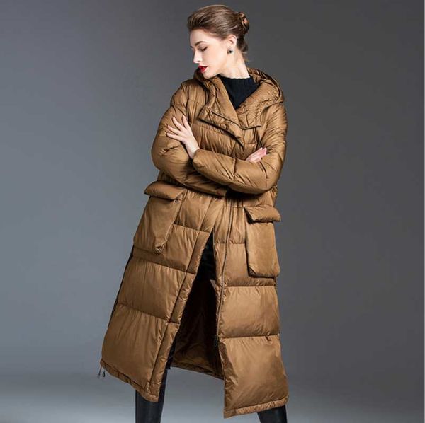 women's caramel color down coats jackets long over the knee thickened hooded white duck clothes women jacket coat black & parkas
women's caramel color down coats jackets long over the knee thickened hooded white duck clothes women jacket coat black & parkas