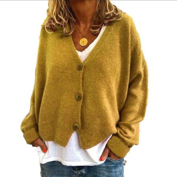 women's jackets plus size ladies button knit cardigan loose v neck long sleeve autumn sweater cardigans coat blue red solid female out, Black;brown
women's jackets plus size ladies button knit cardigan loose v neck long sleeve autumn sweater cardigans coat blue red solid female out, Black;brown