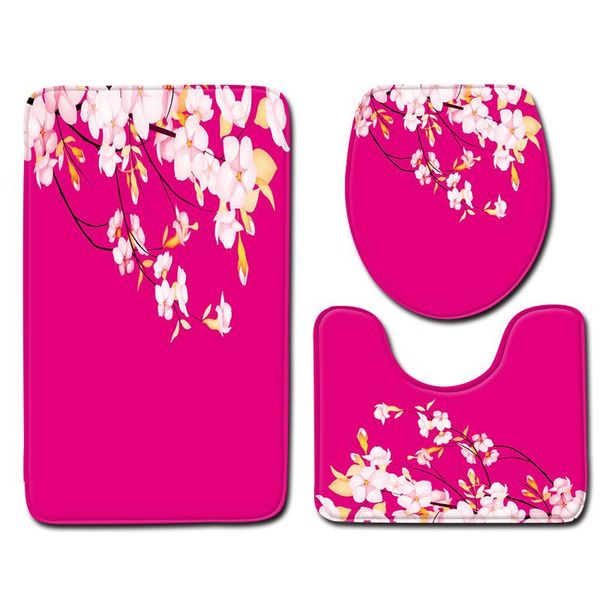 bath mats flowers and leaves pattern toilet seat mat bathroom decor three-piece set lid cover sets
bath mats flowers and leaves pattern toilet seat mat bathroom decor three-piece set lid cover sets