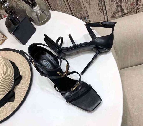 women high heeled sandals designer brand summer shoes metal letter buckle womens slip pointed toe sandal slingback pumps .5cm, Black
women high heeled sandals designer brand summer shoes metal letter buckle womens slip pointed toe sandal slingback pumps .5cm, Black