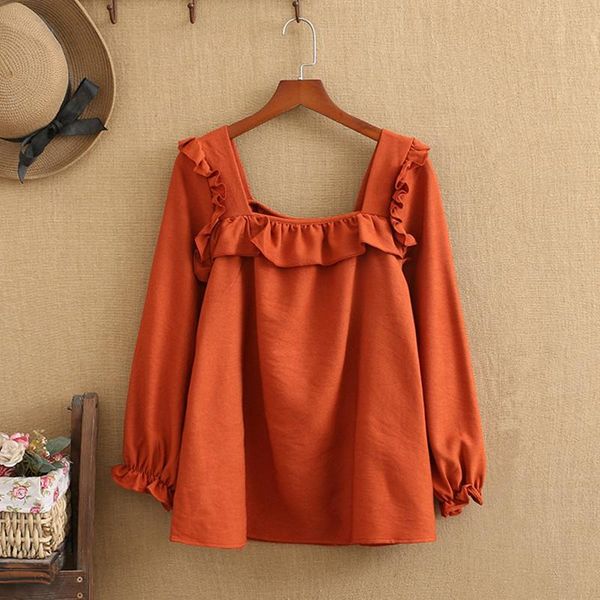 plus size t-shirt women cute, square-necked, long-sleeved shirt a baggy jacket trimmed with wood for under 220 pounds in the spring, Black
plus size t-shirt women cute, square-necked, long-sleeved shirt a baggy jacket trimmed with wood for under 220 pounds in the spring, Black