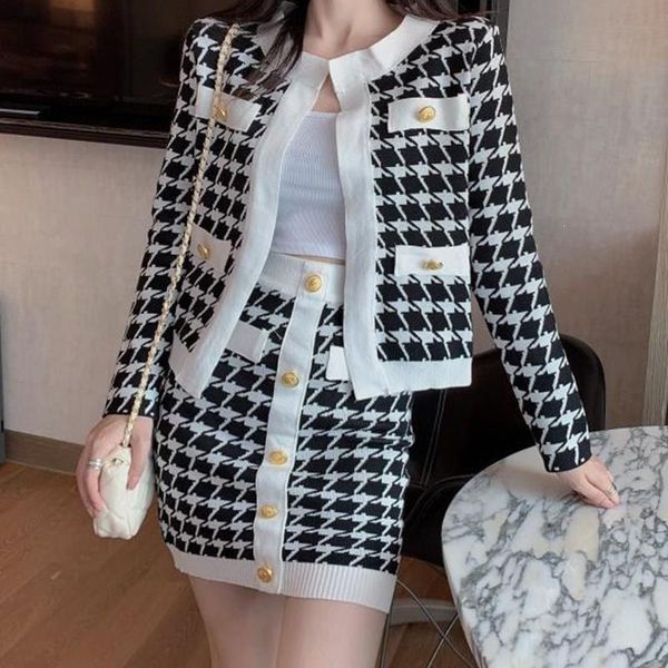 two piece dress autumn winter 2021 gold button fashion knitted 2 set o-neck women jacket coat and short pencil skirt suits, White
two piece dress autumn winter 2021 gold button fashion knitted 2 set o-neck women jacket coat and short pencil skirt suits, White