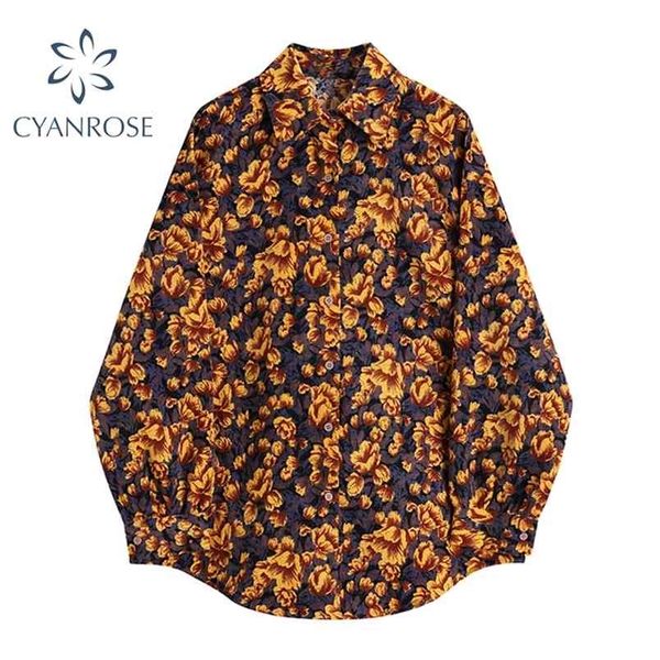 spring floral print blouse shirt for ladies long sleeve corduroy women korean oversize loose leisure retro y2k blusas 210515, White
spring floral print blouse shirt for ladies long sleeve corduroy women korean oversize loose leisure retro y2k blusas 210515, White