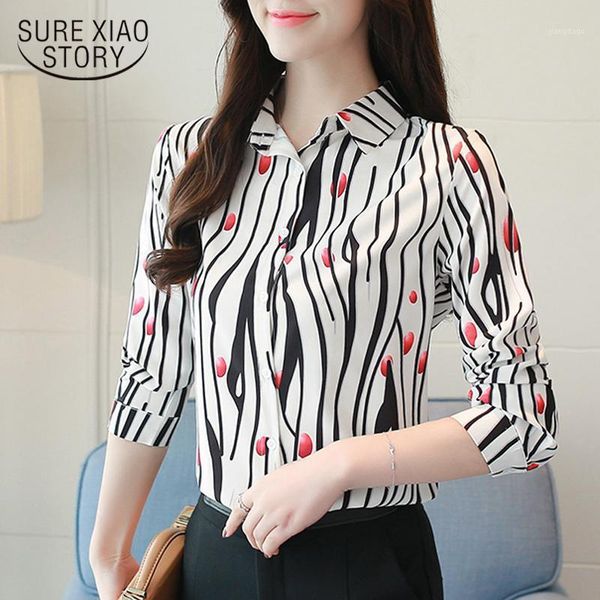 women's blouses & shirts fashion women striped blouse plus size shirt female clothes printing long-sleeved causal 0960 30, White
women's blouses & shirts fashion women striped blouse plus size shirt female clothes printing long-sleeved causal 0960 30, White