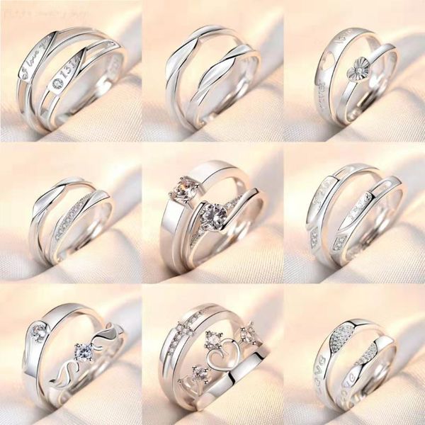 wedding rings couple opening ring set simple round cut zirconia full diamond tokens ladies party elegant exquisite jewelry, Slivery;golden
wedding rings couple opening ring set simple round cut zirconia full diamond tokens ladies party elegant exquisite jewelry, Slivery;golden