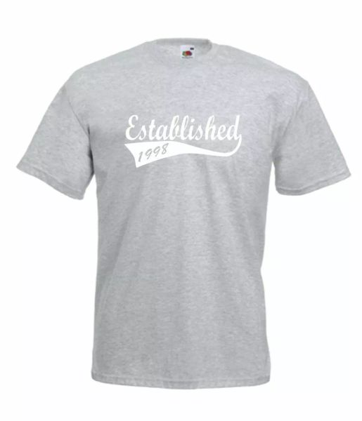 established 1998 22nd birthday idea mens women t shirts multi-color s-2xl, White;black
established 1998 22nd birthday idea mens women t shirts multi-color s-2xl, White;black
