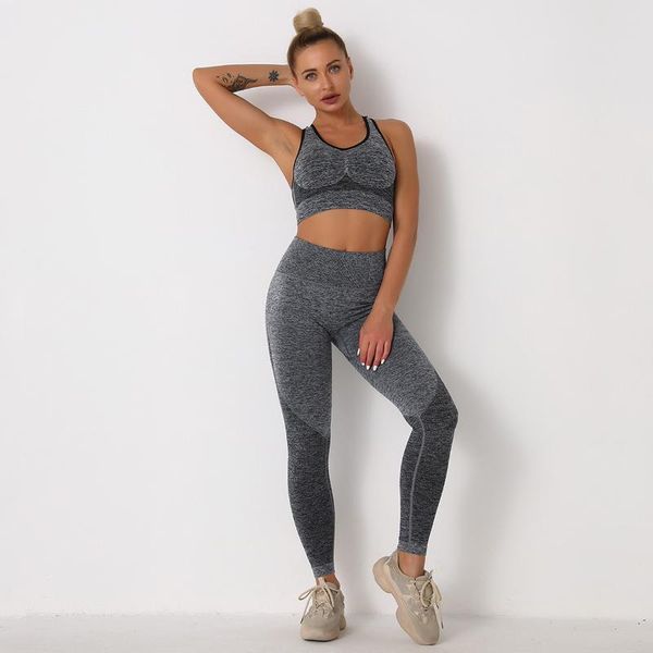 yoga outfit seamless wear set women's sports vest high waist push hip pants knitted gym leggings fitness suit
yoga outfit seamless wear set women's sports vest high waist push hip pants knitted gym leggings fitness suit