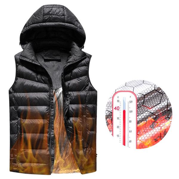 women's vests 2021 winter heated vest women usb charging hoodie electric rechargeable waistcoat heating warm outdoor outwear coat, Black;white
women's vests 2021 winter heated vest women usb charging hoodie electric rechargeable waistcoat heating warm outdoor outwear coat, Black;white