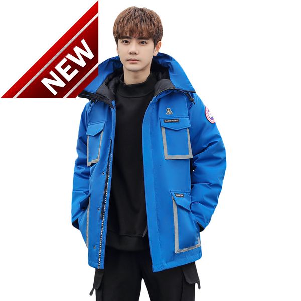 m-4xl causal winter men's white duck down jacket youth fashion hooded parkas korean style solid coats outwear clothing, Black
m-4xl causal winter men's white duck down jacket youth fashion hooded parkas korean style solid coats outwear clothing, Black